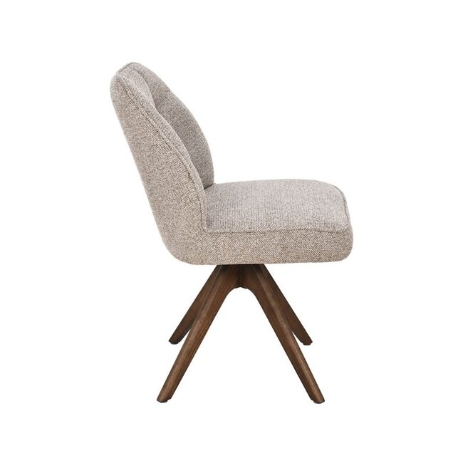 Label51 Eetkamerstoel Yuto - Naturel - Walnoot eikenhout