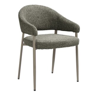 Label51 Eetkamerstoel Sora - Mushroom - Taupe Metaal