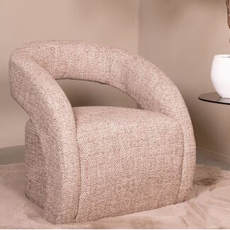 Label51 Fauteuil Antibes - Taupe - Geweven