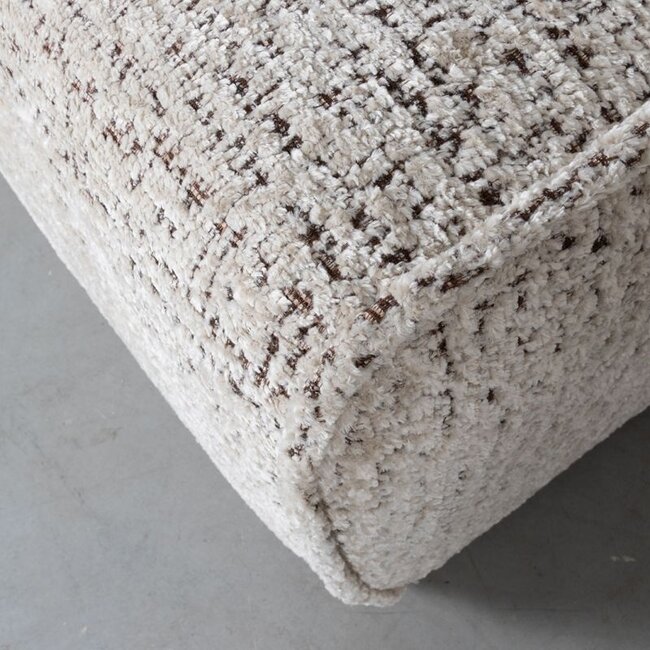 Label51 Hoekbank Salvano - Rimba taupe - U bank - Ottomane Rechts