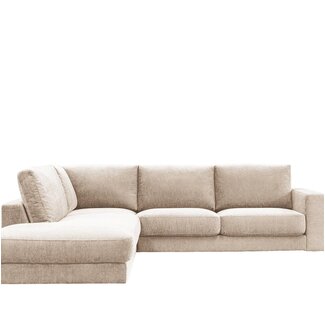 Label51 Hoekbank Valero - Naturel - Chenille - Links Voorstaand