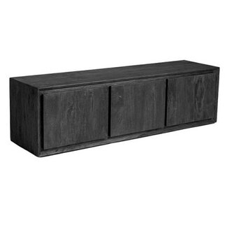 Label51 Tv-Meubels Nori - Zwart - Mangohout - 140 cm