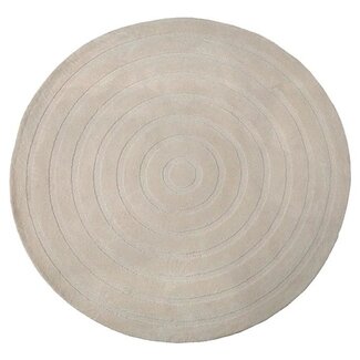 Label51 Vloerkleed Agra - Taupe - Polyester - 150x150 cm - Rond