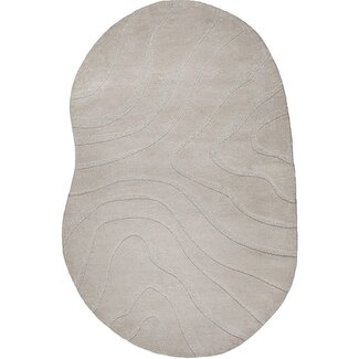Label51 Vloerkleed Goa - Taupe - Polyester - 160x230 cm - Organisch