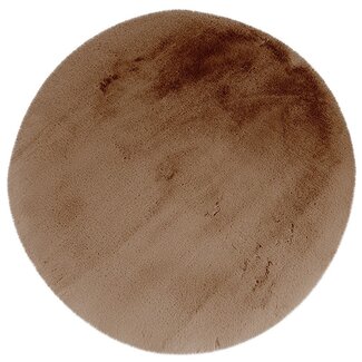 Label51 Vloerkleed Indy - Chocolate - Polyester - 200x200 cm - Rond