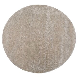 Label51 Vloerkleed Mila - Taupe - Polyester - 150x150 cm - Rond