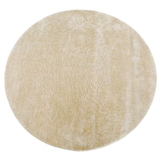 Label51 Vloerkleed Mila - Zand - Polyester - 150x150 cm - Rond