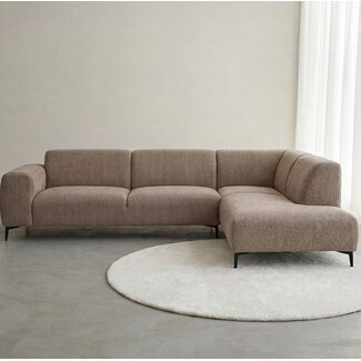Label51 Hoekbank Merido - Taupe - Raven - Rechts Voorstaand