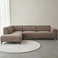 Label51 Hoekbank Merido - Taupe - Raven - Links Voorstaand