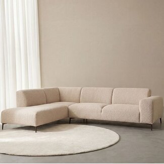 Label51 Hoekbank Merido - Naturel - Raven - Links Voorstaand