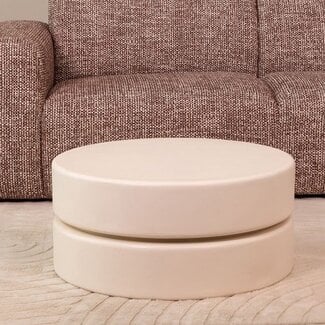 Label51 Salontafel Milly - Soft Sand - Mangohout - 70 cm - Rond
