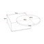Starfurn Salontafel Numa Bruin Marmer 103 cm