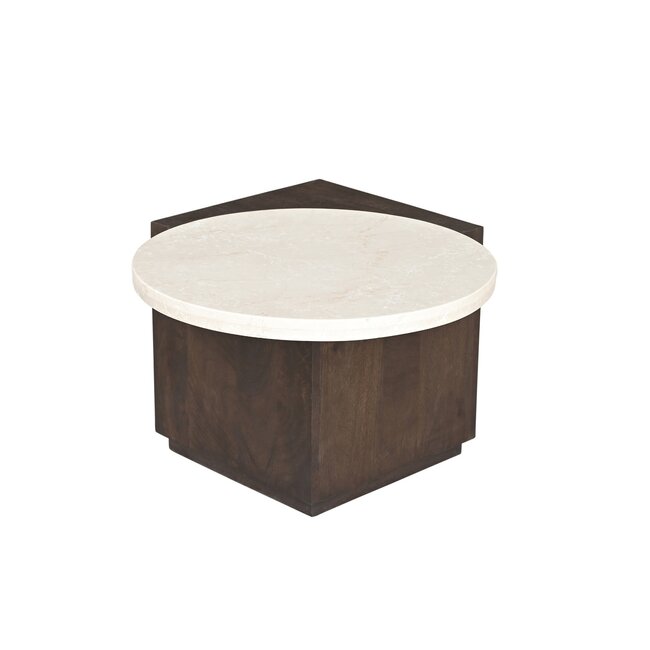 Starfurn Bijzettafel Numa Bruin Marmer 60 cm