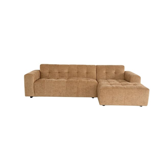 MySofa Ruby Hoekbank Camel Lounge Rechts + 2,5 zits Arm links