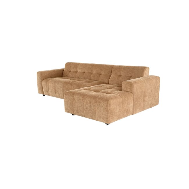 MySofa Ruby Hoekbank Camel Lounge Rechts + 2,5 zits Arm links