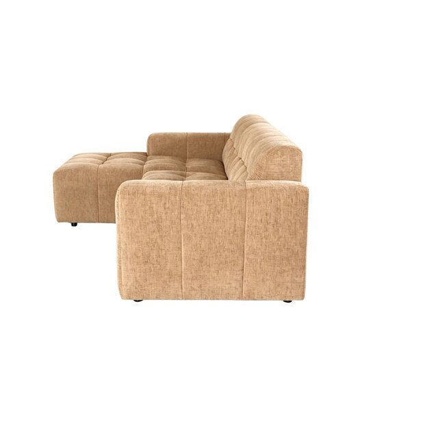 MySofa Ruby Hoekbank Camel Lounge Links + 2,5 zits Arm rechts