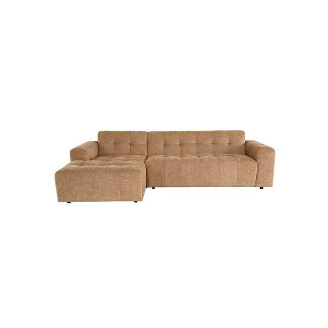MySofa Ruby Hoekbank Camel Lounge Links + 2,5 zits Arm rechts