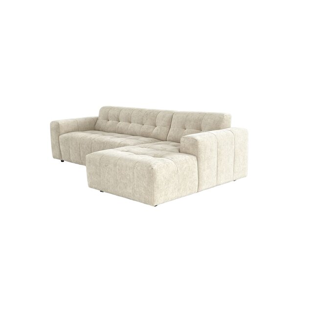 MySofa Ruby Hoekbank Beige  2,5 zits Arm links + Lounge rechts