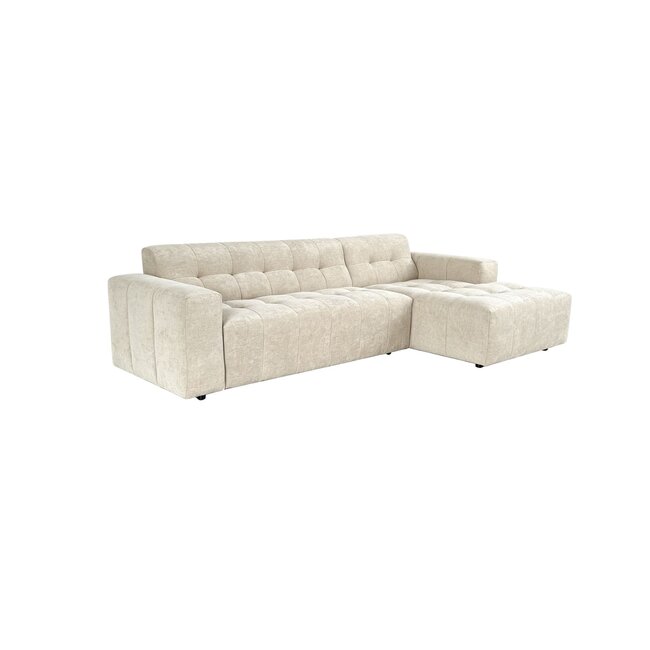 MySofa Ruby Hoekbank Beige  2,5 zits Arm links + Lounge rechts