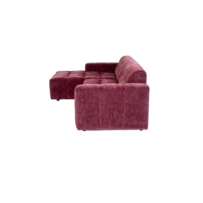 MySofa Ruby Hoekbank Paars Lounge Links + 2,5 zits Arm rechts