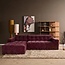 MySofa Ruby Hoekbank Paars Lounge Links + 2,5 zits Arm rechts