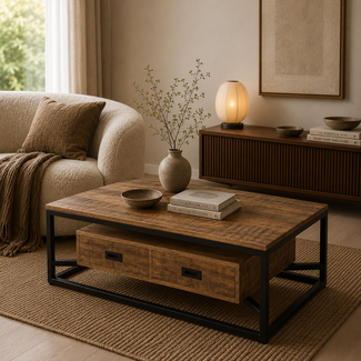 Benoa Salontafel Len Mango 120 cm