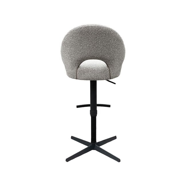 Label51 Barkruk Saint Tropez | Mushroom Royal Boucle | Zwart Metaal