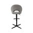 Label51 Barkruk Saint Tropez | Mushroom Royal Boucle | Zwart Metaal