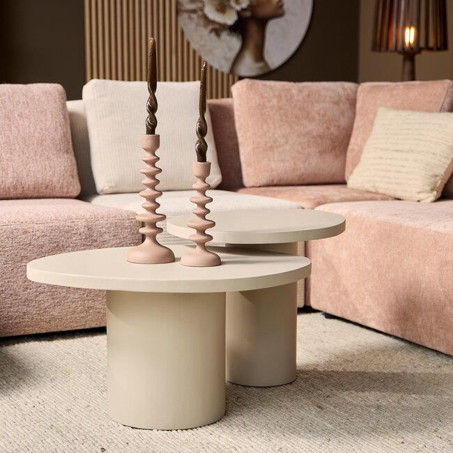 Starfurn Salontafel Mirre | Sand l Set van 2