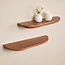 Starfurn Wandplank Live edge | 60 cm | Set van 2