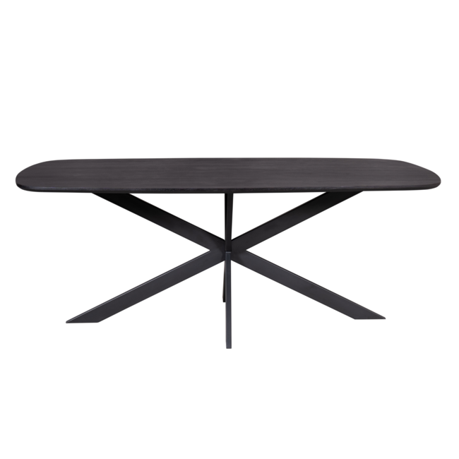 Starfurn Eettafel Elegance Black | Deens ovaal | 200x100