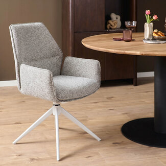 Starfurn Eetkamerstoel Hera | Beige | Met armleuning