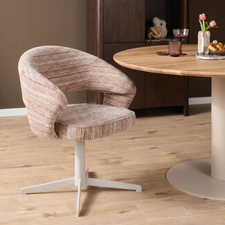 Starfurn Draaibare eetkamerstoel Jade Taupe