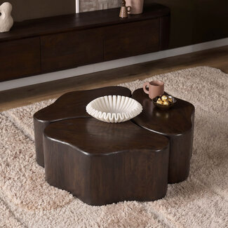 Starfurn Salontafel Elara Mangohout Bruin 115 cm