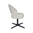 Label51 Eetkamerstoel Saint Tropez | Naturel Royal Boucle | Zwart Metaal
