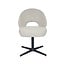 Label51 Eetkamerstoel Saint Tropez | Naturel Royal Boucle | Zwart Metaal