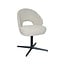 Label51 Eetkamerstoel Saint Tropez | Naturel Royal Boucle | Zwart Metaal