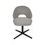 Label51 Eetkamerstoel Saint Tropez | Mushroom Royal Boucle | Zwart Metaal