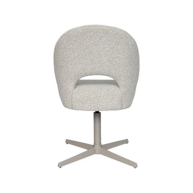 Label51 Eetkamerstoel Saint Tropez | Naturel Royal Boucle | Taupe Metaal