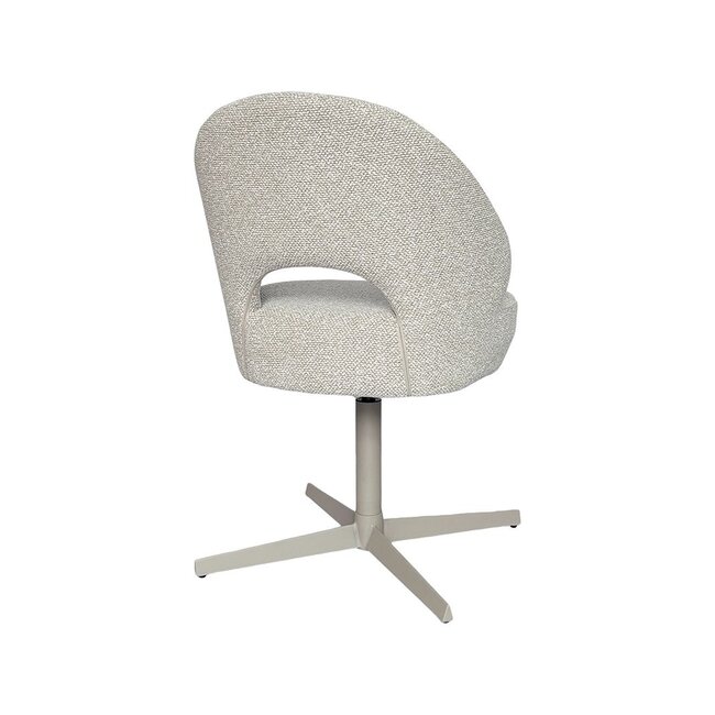 Label51 Eetkamerstoel Saint Tropez | Naturel Royal Boucle | Taupe Metaal