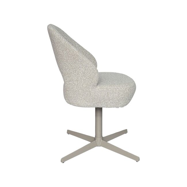 Label51 Eetkamerstoel Saint Tropez | Naturel Royal Boucle | Taupe Metaal