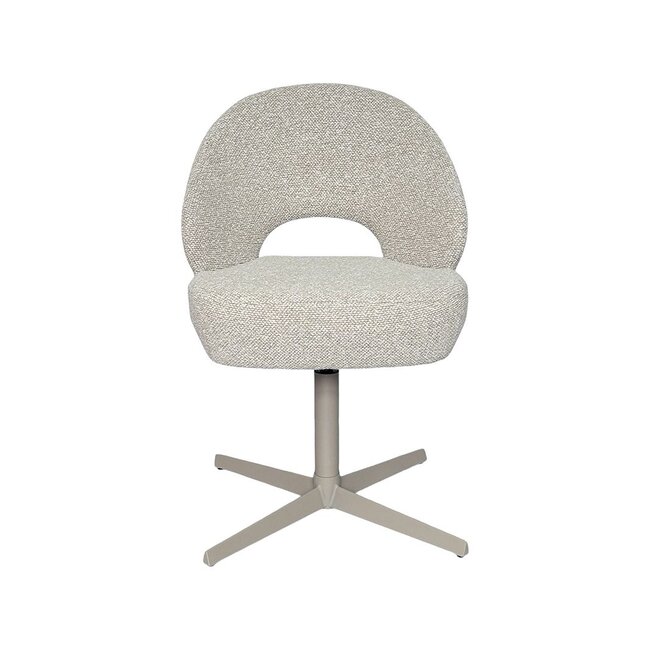 Label51 Eetkamerstoel Saint Tropez | Naturel Royal Boucle | Taupe Metaal