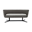 Label51 Eetkamerbank Saint Tropez 190 | Mushroom Royal Boucle | Zwart Metaal