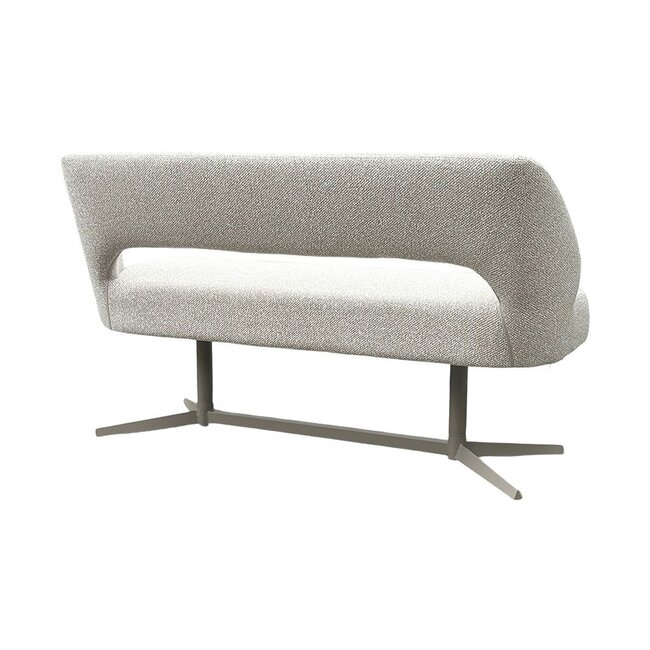 Label51 Eetkamerbank Saint Tropez 150 | Naturel Royal Boucle | Taupe Metaal