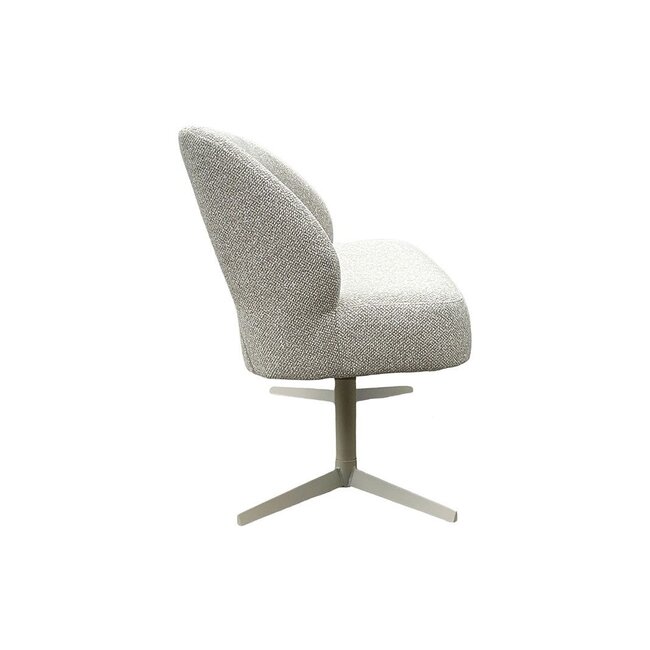 Label51 Eetkamerbank Saint Tropez 150 | Naturel Royal Boucle | Taupe Metaal