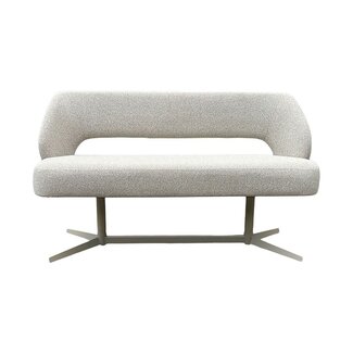 Label51 Eetkamerbank Saint Tropez 150 | Naturel Royal Boucle | Taupe Metaal