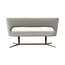 Label51 Eetkamerbank Saint Tropez 190 | Naturel Royal Boucle | Taupe Metaal
