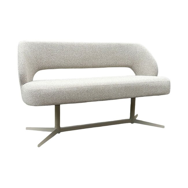Label51 Eetkamerbank Saint Tropez 190 | Naturel Royal Boucle | Taupe Metaal