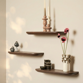 Starfurn Wandplank Gusta Brown | 60 cm | Set van 3