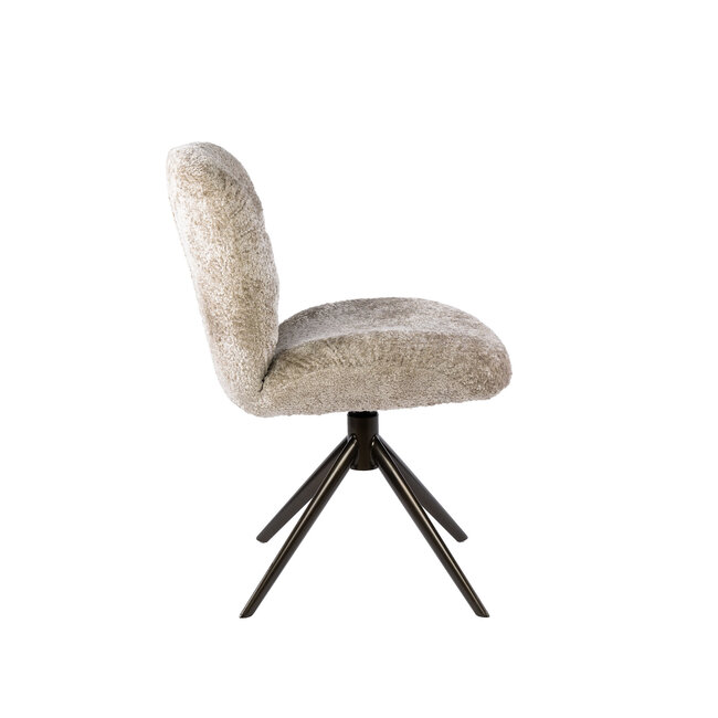 WoonStijl Stoel Comfort draaibaar Alura zand-bruin frame